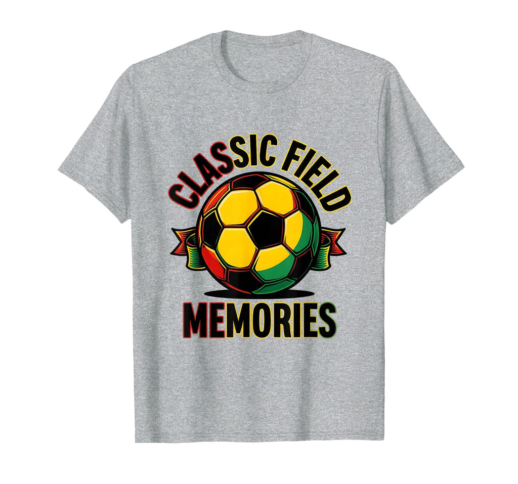 Soccer Ball Field Memories T-Shirt - Minimalist Print Men Women