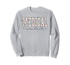 Medical Assistant Cma Work Group Sweatshirt - Graphic Print Unisex