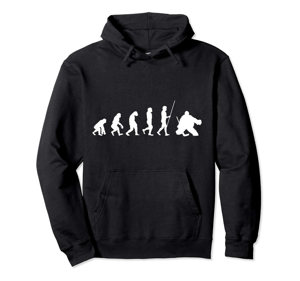 Ice Hockey Goalie Goal Keeper Hoodie - Minimalist Print for Adults
