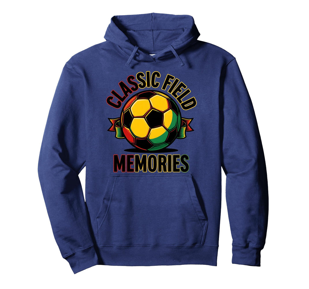 Soccer Ball Field Memories Hoodie - Unique Graphic for Adults