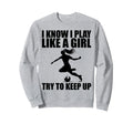 Funny Soccer Art Soccer Player Sweatshirt - Streetwear Style for Adults