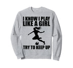 Funny Soccer Art Soccer Player Sweatshirt - Streetwear Style for Adults
