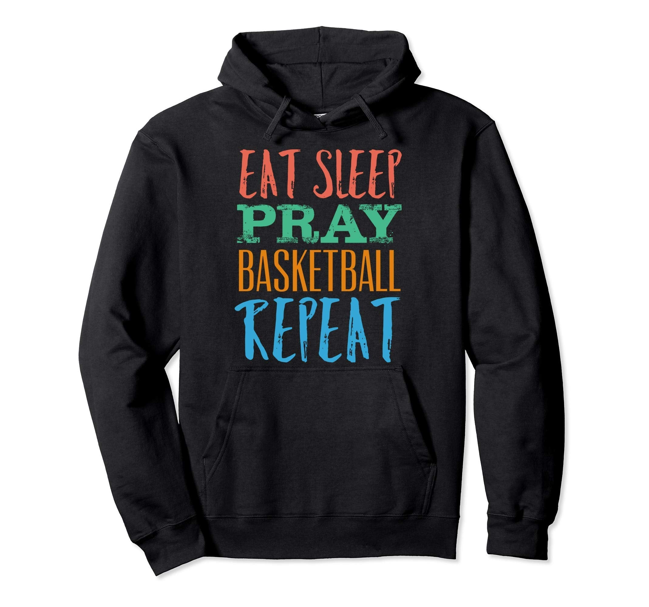Eat Sleep Basketball Repeat Sport Hoodie - Fun Novelty Design Unisex