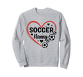Soccer Nanny Heart Soccer Player Sweatshirt - Custom Art Print Men Women