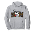 Soccer Mom Leopard Funny Soccer Mom Hoodie - Streetwear Style for Adults