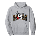 Soccer Mom Leopard Funny Soccer Mom Hoodie - Streetwear Style for Adults