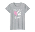 Soccer Aunt Love Heart Auntie Niece T-Shirt - Trendy Graphic Men Women