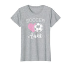 Soccer Aunt Love Heart Auntie Niece T-Shirt - Trendy Graphic Men Women