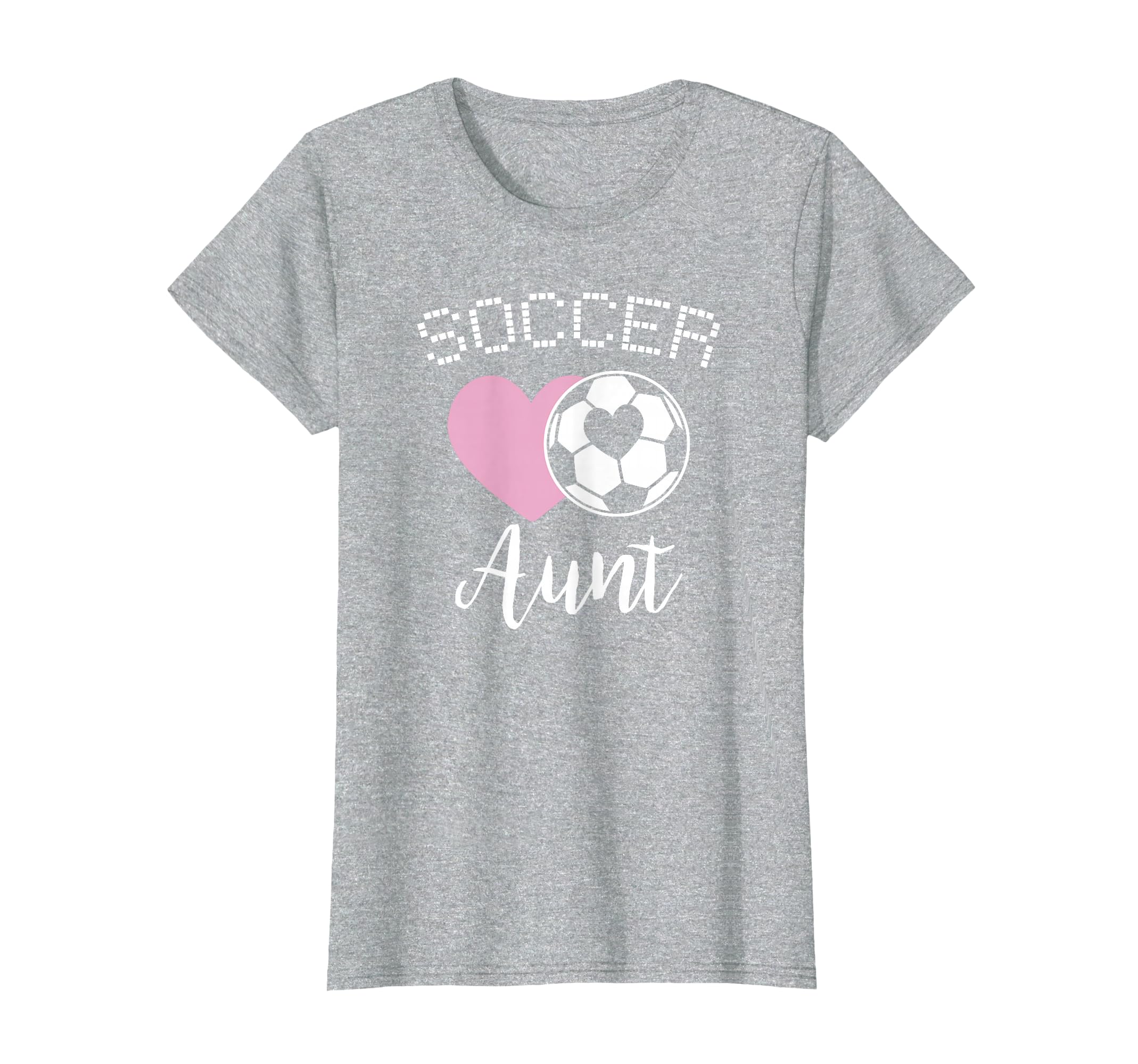 Soccer Aunt Love Heart Auntie Niece T-Shirt - Trendy Graphic Men Women
