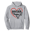 Soccer Memaw Heart Soccer Player Memaw Hoodie - Fun Novelty Design Unisex