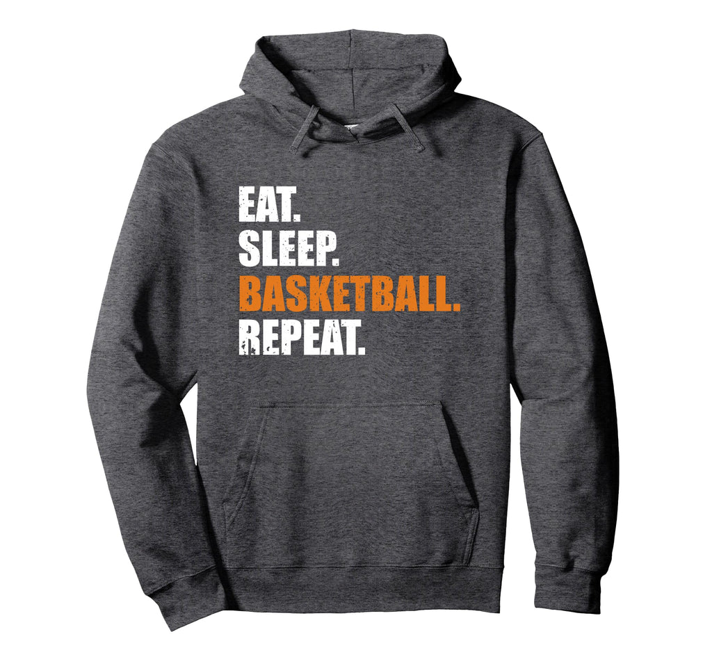 Eat Sleep Basketball Repeat Hoodie - Graphic Print for Adults