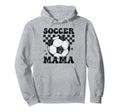 Soccer Mama Checkered Funny Soccer Player Hoodie - Graphic Print Unisex