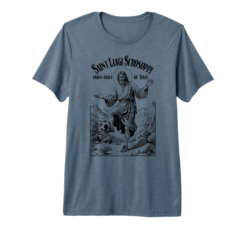 Soccer Player Patron Saint Luigi T-Shirt - Fun Novelty Design Men Women