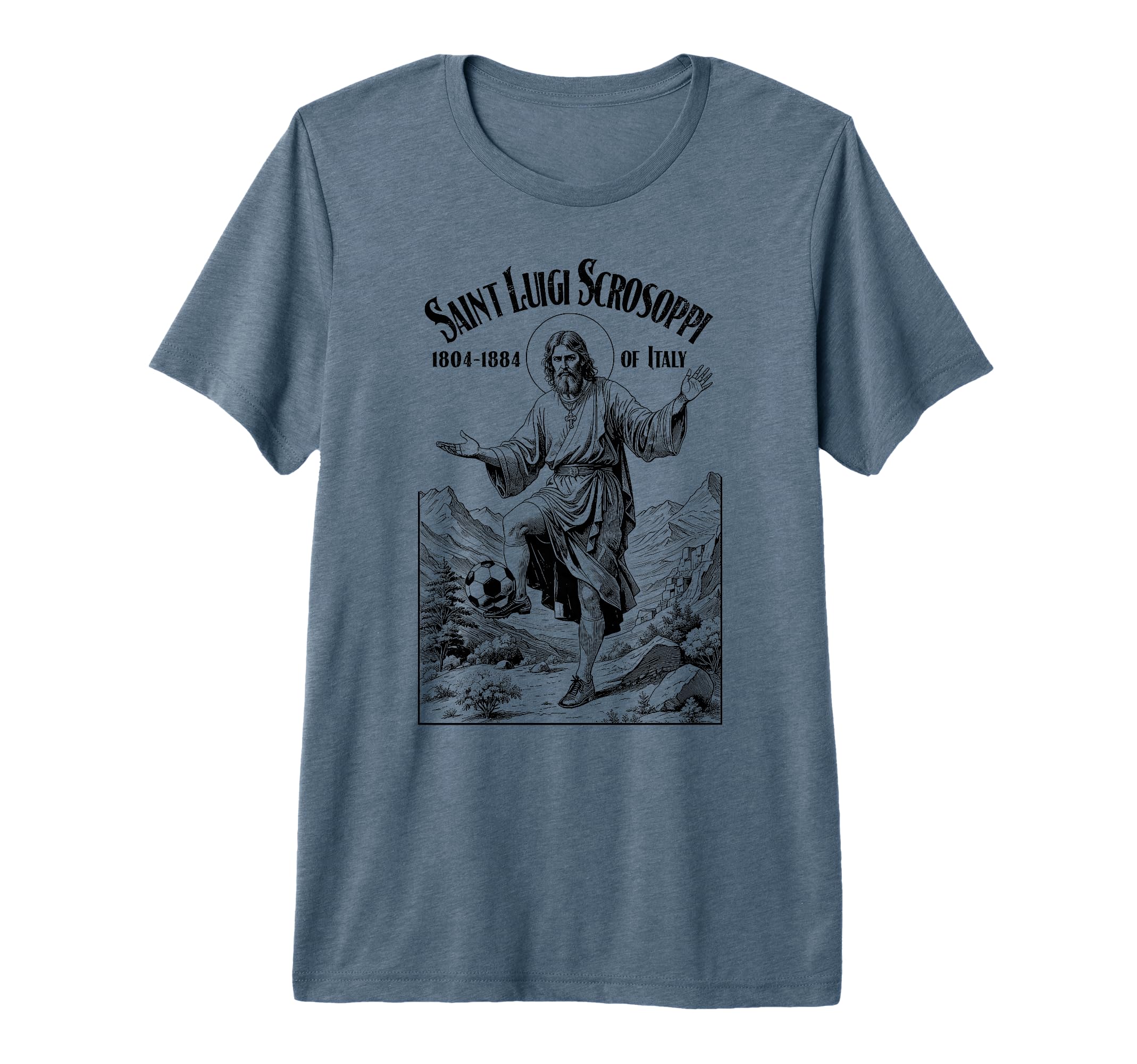Soccer Player Patron Saint Luigi T-Shirt - Fun Novelty Design Men Women