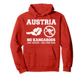 Austria No Kangaroos Just Soccer Hoodie - Casual Everyday Wear Men Women