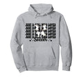 Just Who Loves Soccer Coquette Bow Hoodie - Custom Art Print Unisex