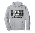 Just Who Loves Soccer Coquette Bow Hoodie - Custom Art Print Unisex