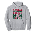 Santas Favorite Soccer Mom Trendy Sports Hoodie - Fun Novelty Design Unisex