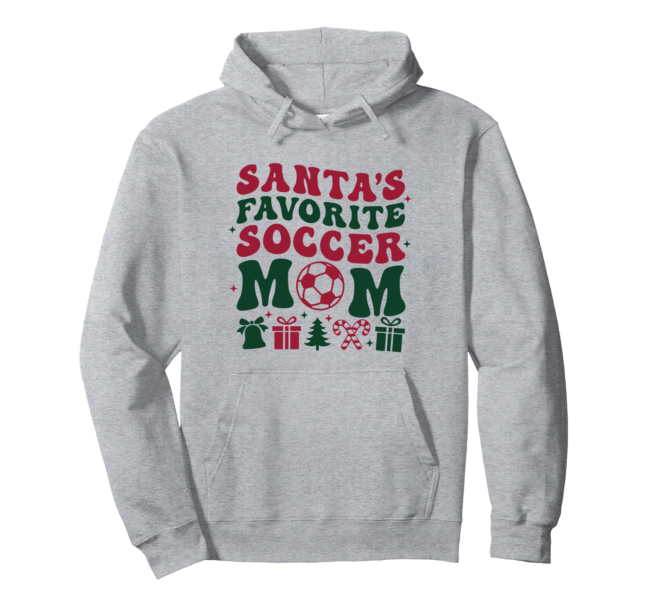Santas Favorite Soccer Mom Trendy Sports Hoodie - Fun Novelty Design Unisex