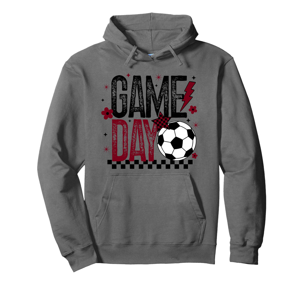Game Day Soccer Team Season Maroon And Hoodie - Graphic Print for Adults