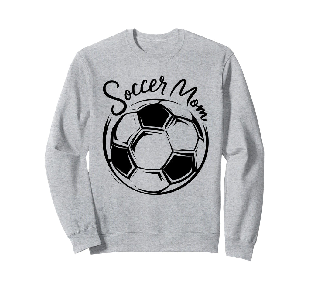 Soccer Mom Proud Football Sweatshirt - Fun Novelty Design for Adults