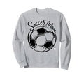 Soccer Mom Proud Football Sweatshirt - Fun Novelty Design for Adults