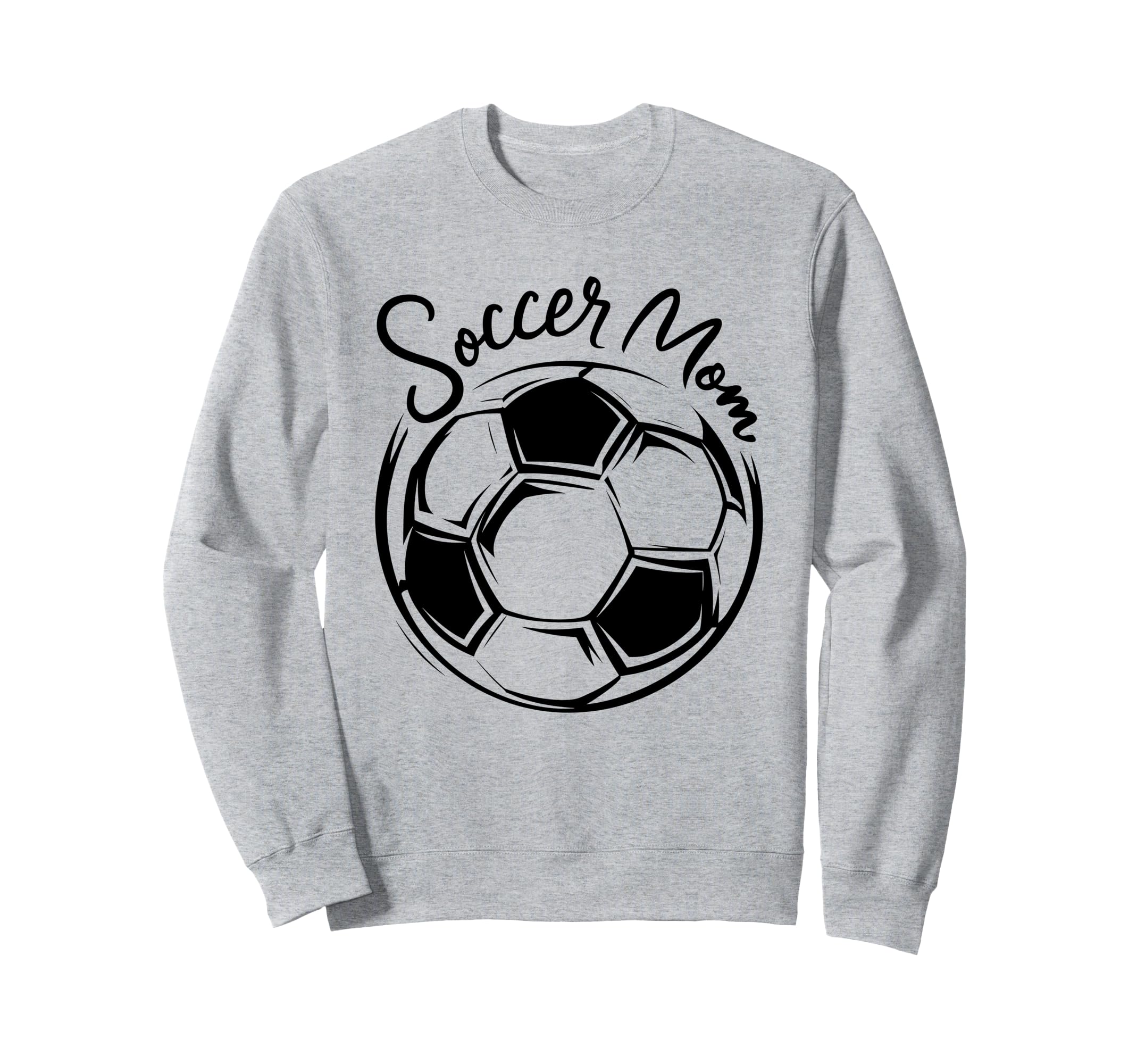 Soccer Mom Proud Football Sweatshirt - Fun Novelty Design for Adults