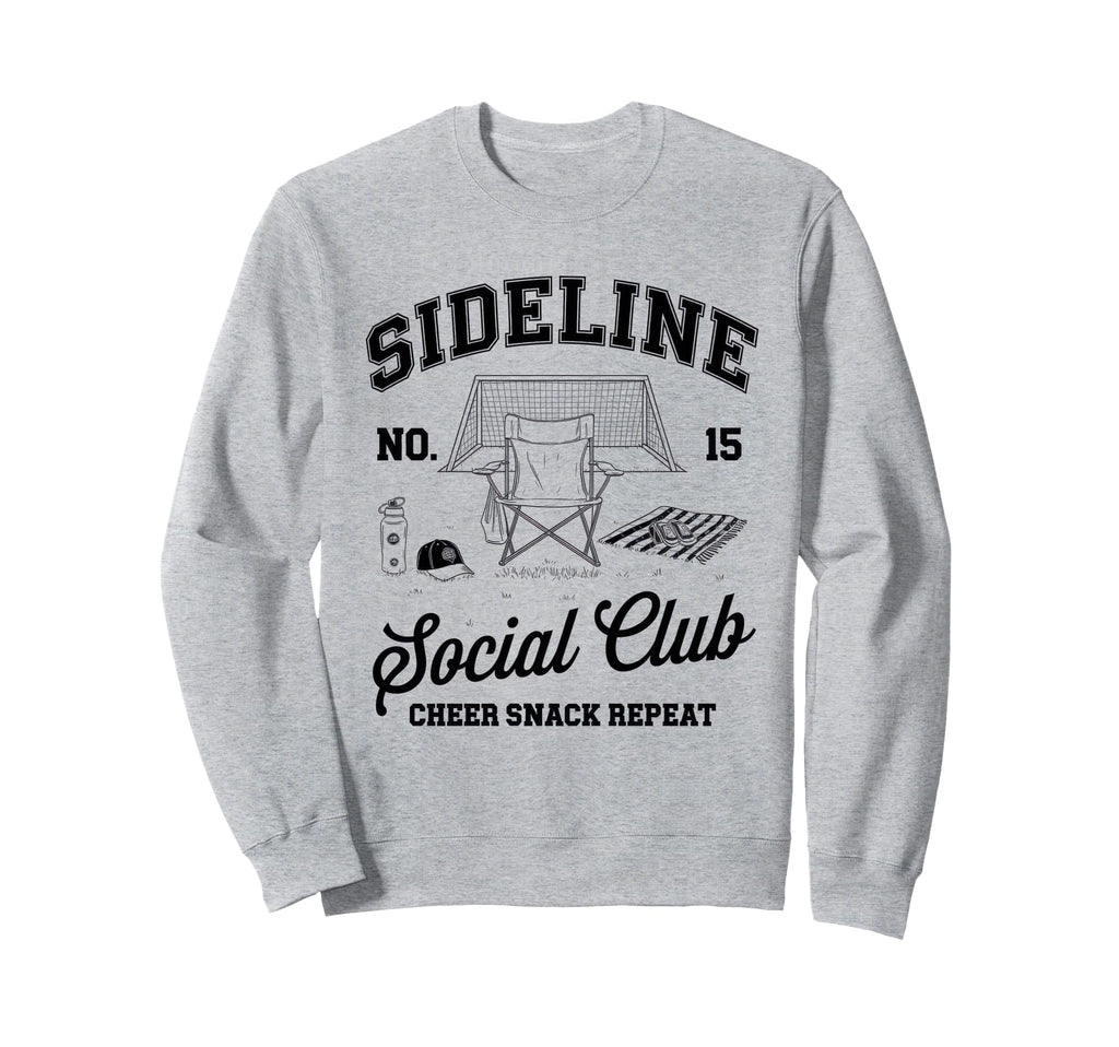 Sideline Social Club Soccer Mom Sweatshirt - Fun Novelty Design for Adults