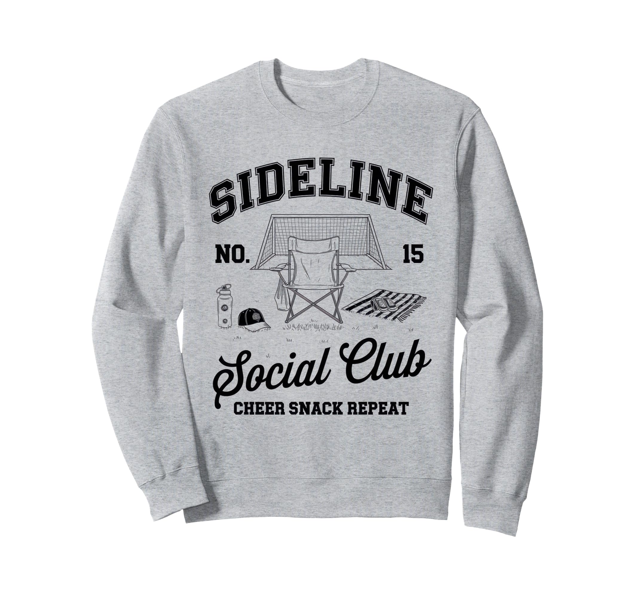 Sideline Social Club Soccer Mom Sweatshirt - Fun Novelty Design for Adults