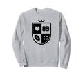 I Love Football I Heart Football Sweatshirt - Casual Everyday Wear Unisex