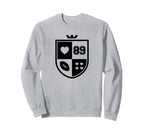 I Love Football I Heart Football Sweatshirt - Casual Everyday Wear Unisex