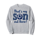 Proud Soccer Dad Parent Soccer Mom Sweatshirt - Minimalist Print Men Women