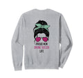 Drone Soccer Mom Outfit Messy Hair Sweatshirt - Fun Novelty Design Unisex
