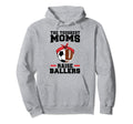 Toughest Moms Raise Ballers Soccer Hoodie - Trendy Graphic for Adults