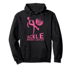 Tackle Breast Cancer Soccer Football Hoodie - Custom Art Print for Adults