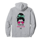 Bubble Soccer Mom Outfit Messy Hair Hoodie - Custom Art Print Men Women