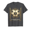 My Heart Plays Number Eleven Soccer Mom T-Shirt - Graphic Print Men Women