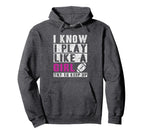 I Know I Play Like Football Try To Hoodie - Minimalist Print for Adults