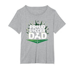 Proud Soccer Dad Cheering Sideline T-Shirt - Custom Art Print for Adults