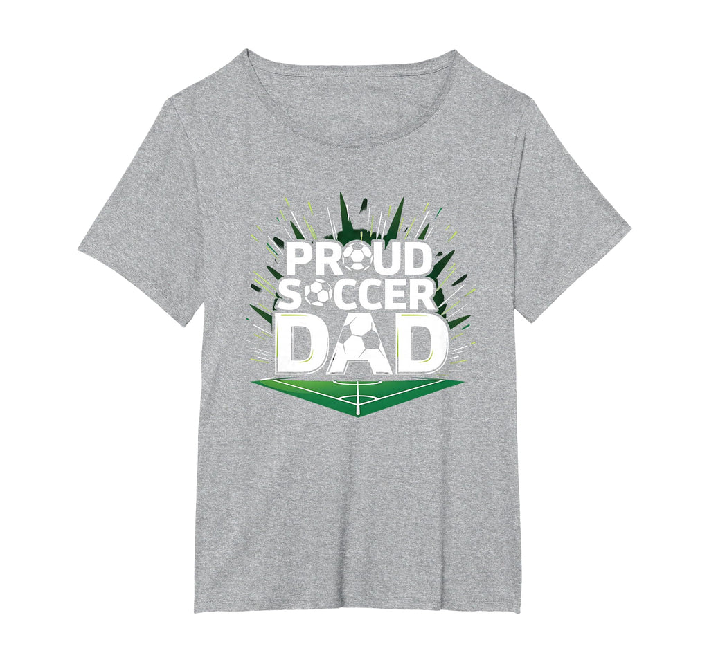 Proud Soccer Dad Cheering Sideline T-Shirt - Casual Everyday Wear Unisex