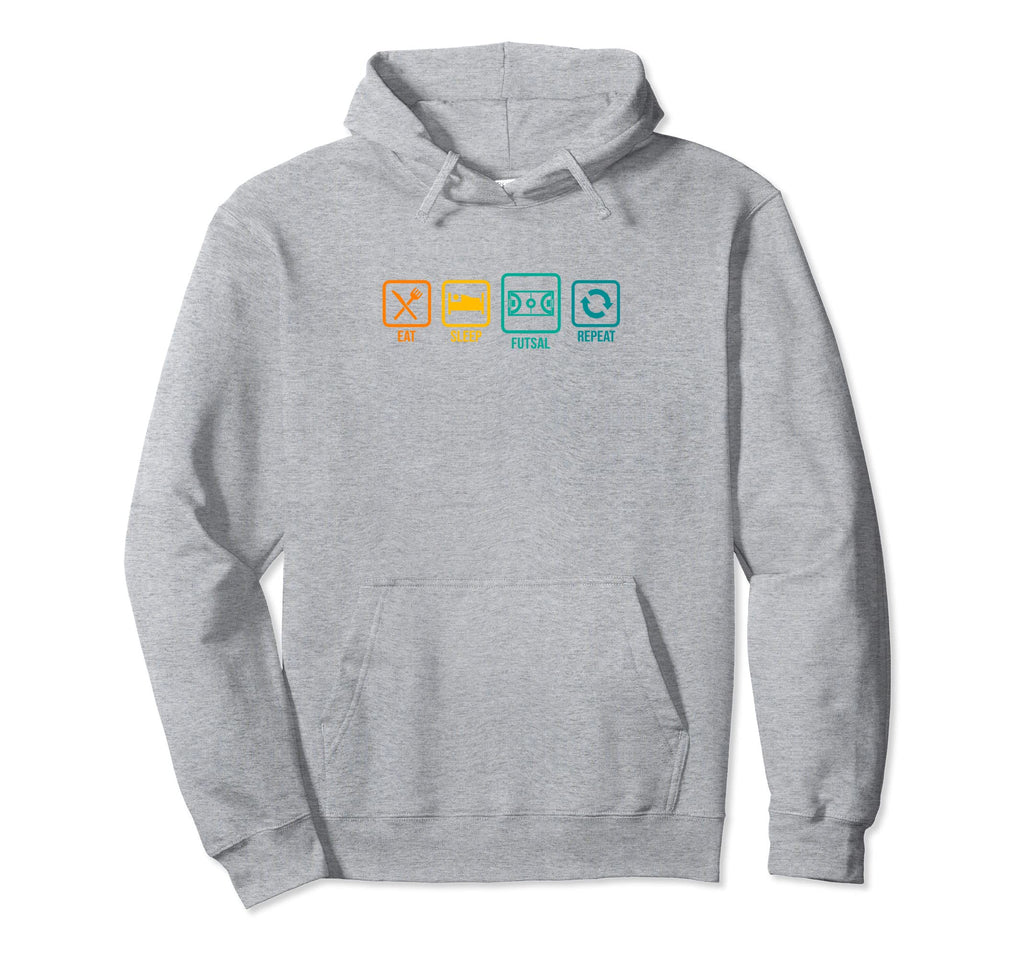 Eat Sleep Futsal Repeat Indoor Soccer Hoodie - Aesthetic Graphic Men Women