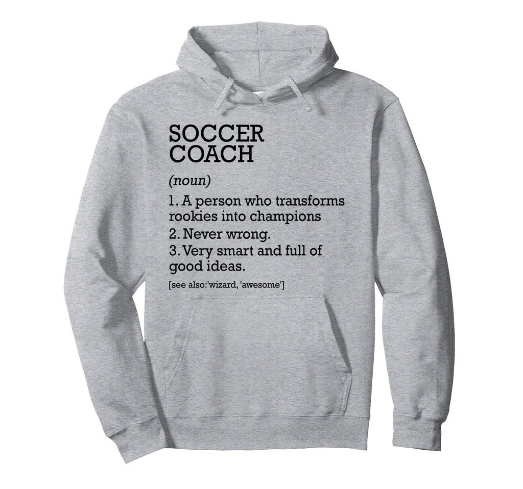 Soccer Coach Job Definition Hoodie - Aesthetic Graphic for Adults