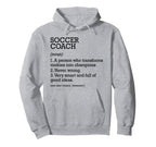 Soccer Coach Job Definition Hoodie - Aesthetic Graphic for Adults