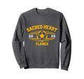 Sacred Heart Flames Soccer Ball 2025 Sweatshirt - Novelty Apparel Men Women