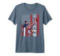 Patriotic Soccer Player American Flag T-Shirt - Novelty Apparel Unisex