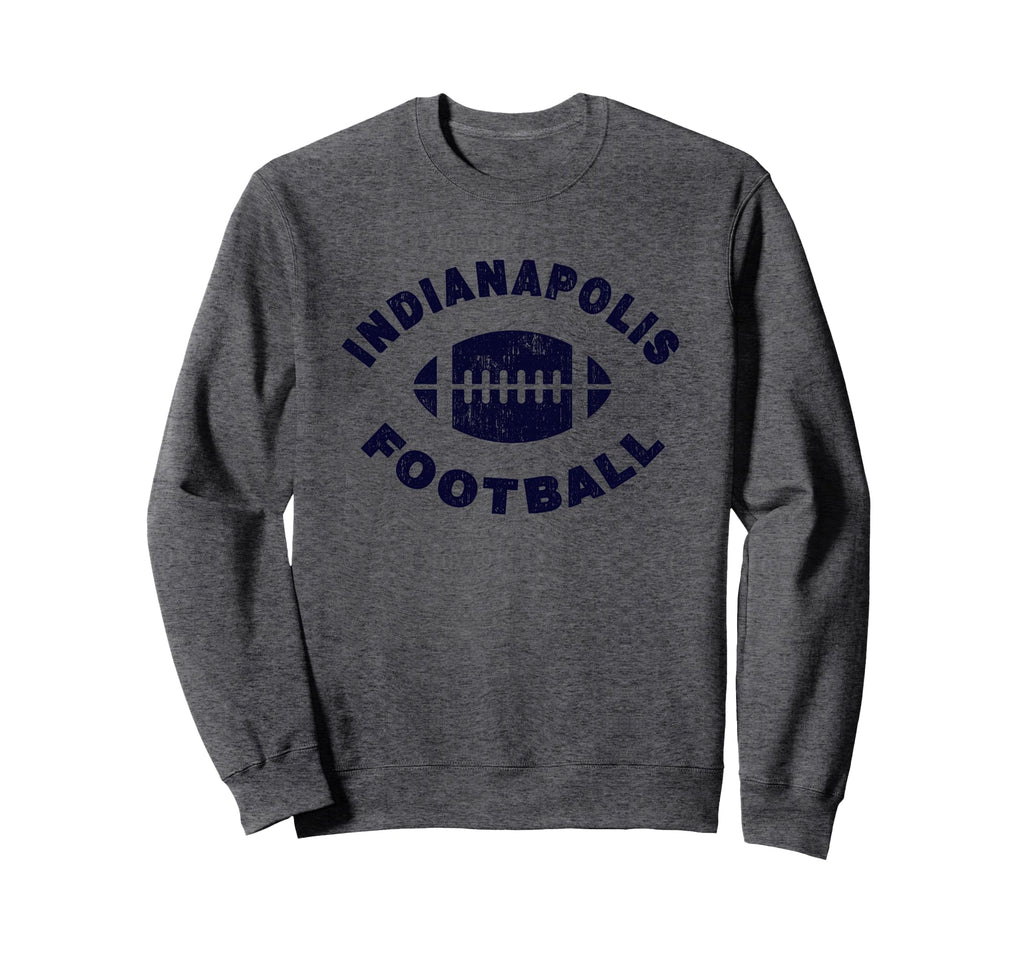 Indianapolis Distressed Football Sports Sweatshirt - Graphic Print Unisex