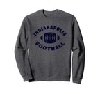 Indianapolis Distressed Football Sports Sweatshirt - Graphic Print Unisex