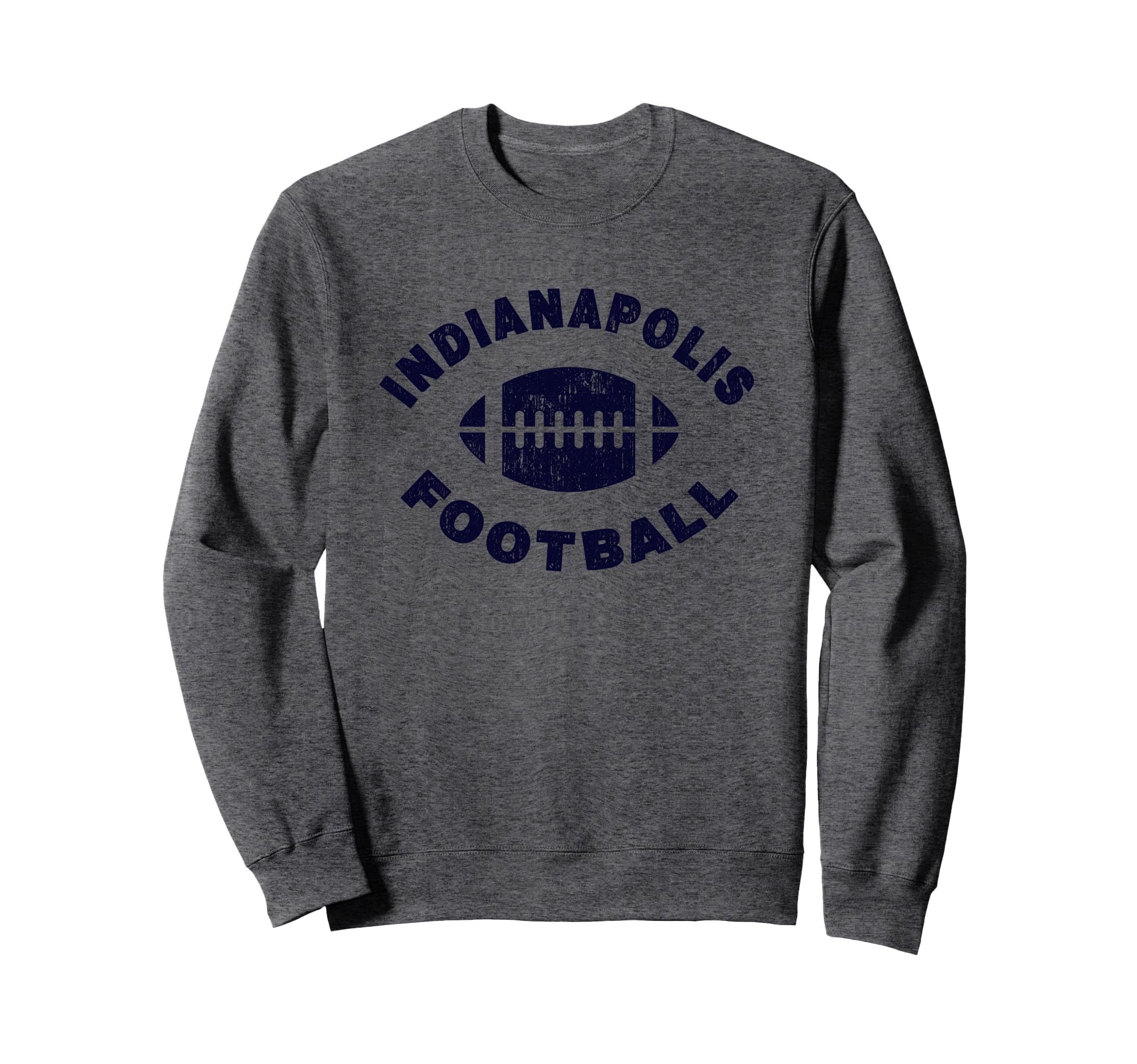 Indianapolis Distressed Football Sports Sweatshirt - Graphic Print Unisex