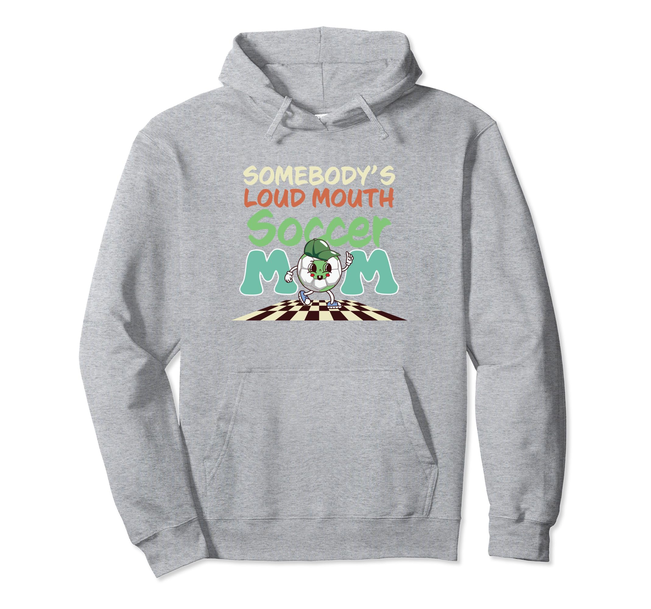 Loud Mouth Soccer Mom Hoodie - Minimalist Print Men Women