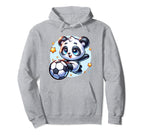 Soccer Player Panda Kicking Soccer Hoodie - Casual Everyday Wear Unisex